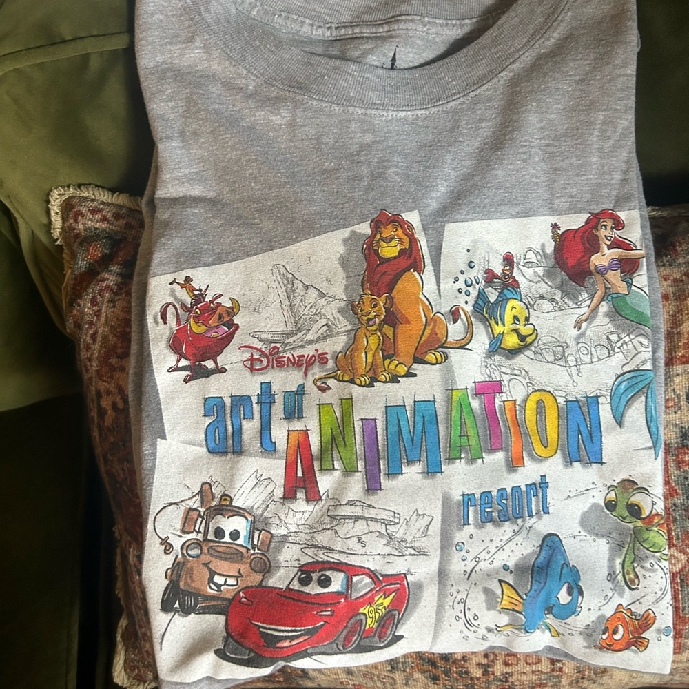 DISNEY PARKS DISNEYLAND ART ANIMATION RESORT PIXAR TEE T SHIRT Mens